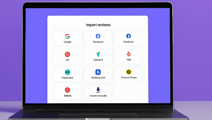 Laptop with multiple review platforms